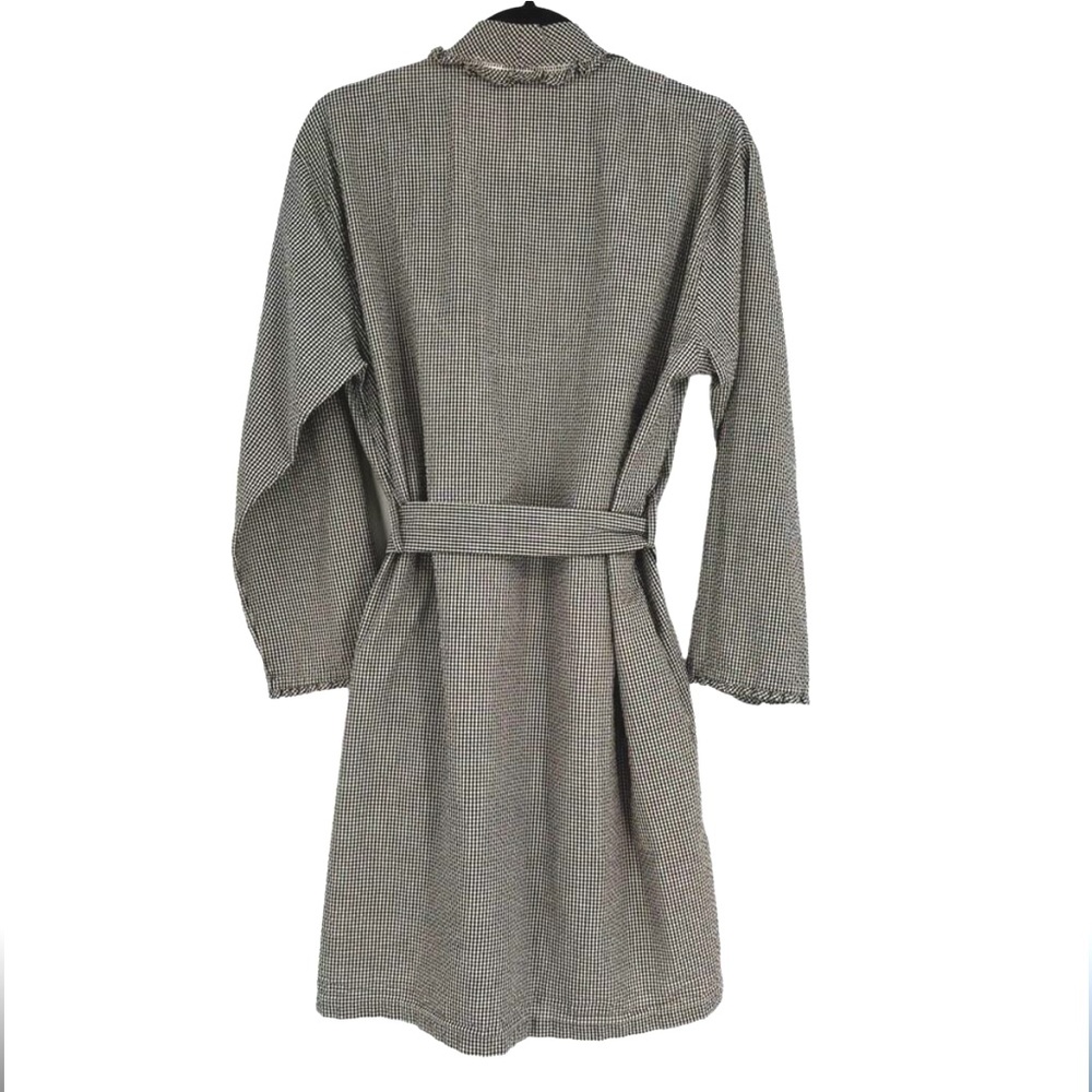 Eileen West Plus Size Women’s Lightweight Black & White Seersucker Robe size 1X - Picture 3 of 16